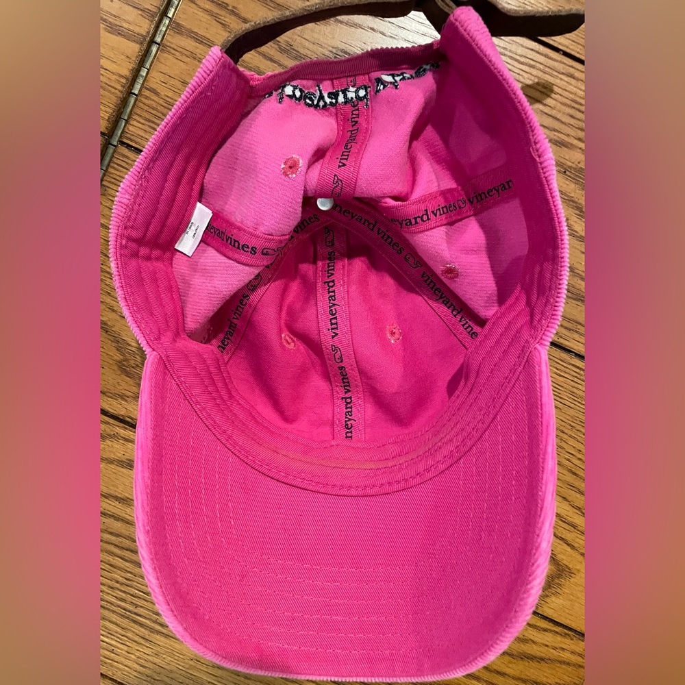 EUC Vineyard Vines Hot Pink Hat, corduroy, adjustable - Picture 2 of 6